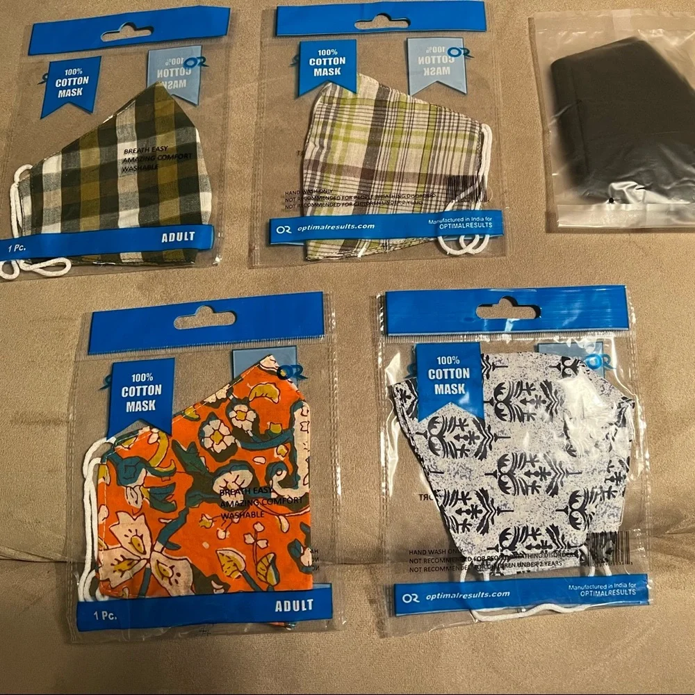 Brand new set of 5 face masks